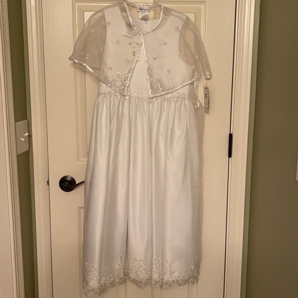 New White Formal Dress for girls